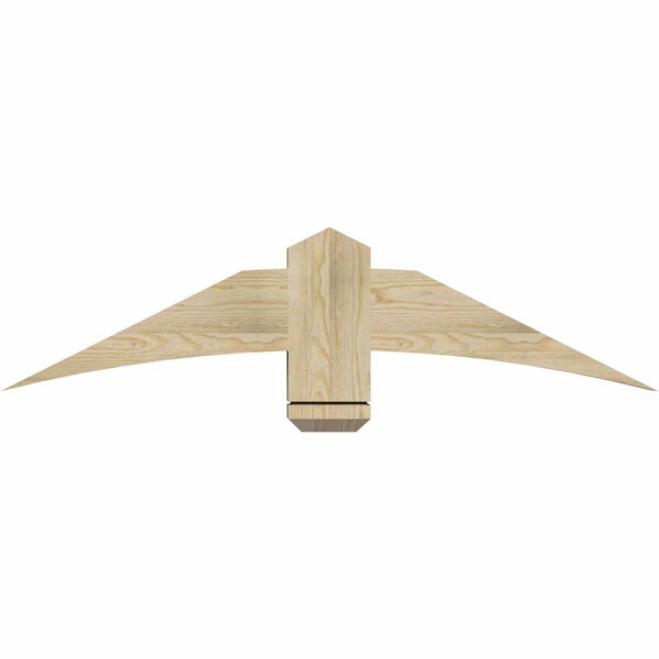 Ekena Millwork Bellingham Rough Sawn Timber Gable Bracket, Douglas Fir, 48"W x 12"H x 4"D x 6"F, 6/12 Pitch GBW048X12X0406BEL00RDF - main